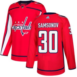 Herren Washington Capitals Eishockey Trikot Ilya Samsonov #30 Authentic Rot Heim